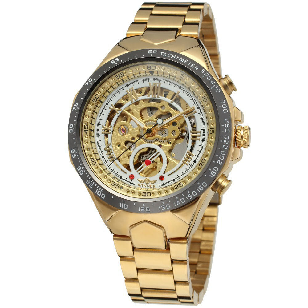 Personalized All-steel Hollow Automatic Mechanical Watch
