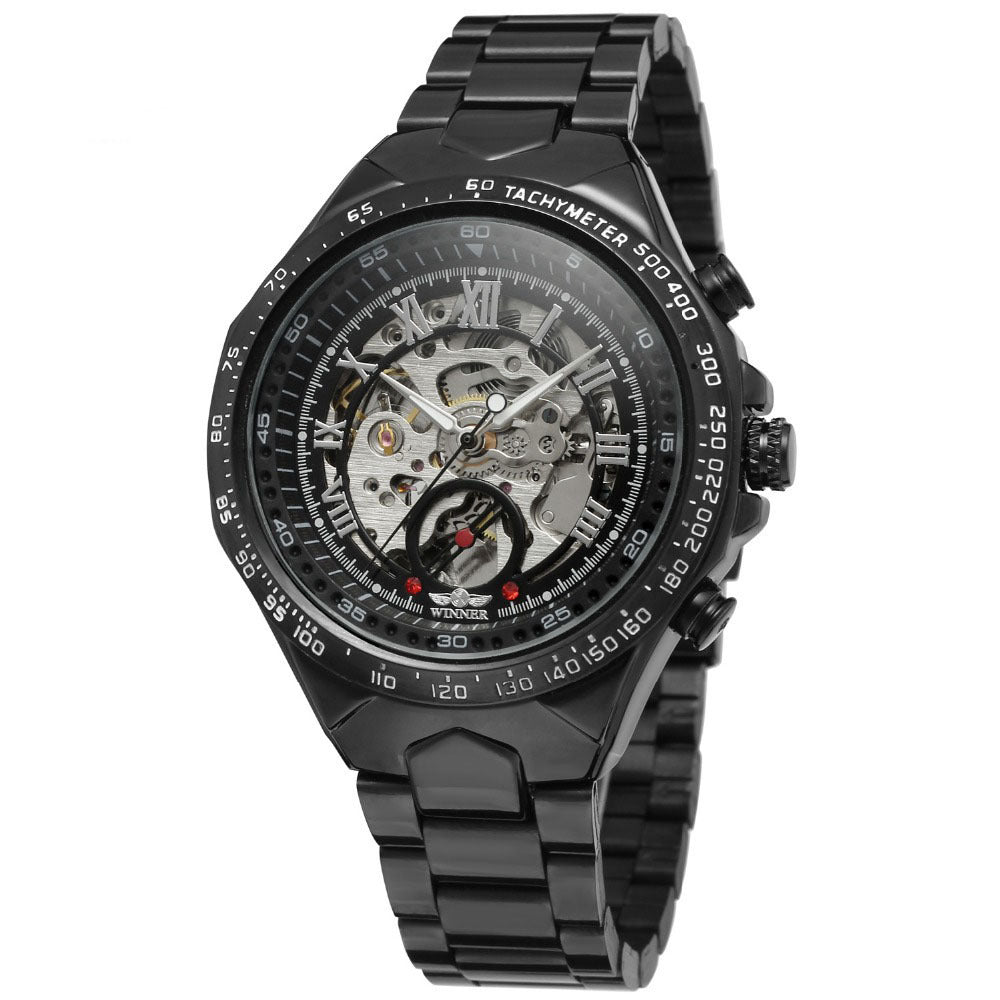 Personalized All-steel Hollow Automatic Mechanical Watch