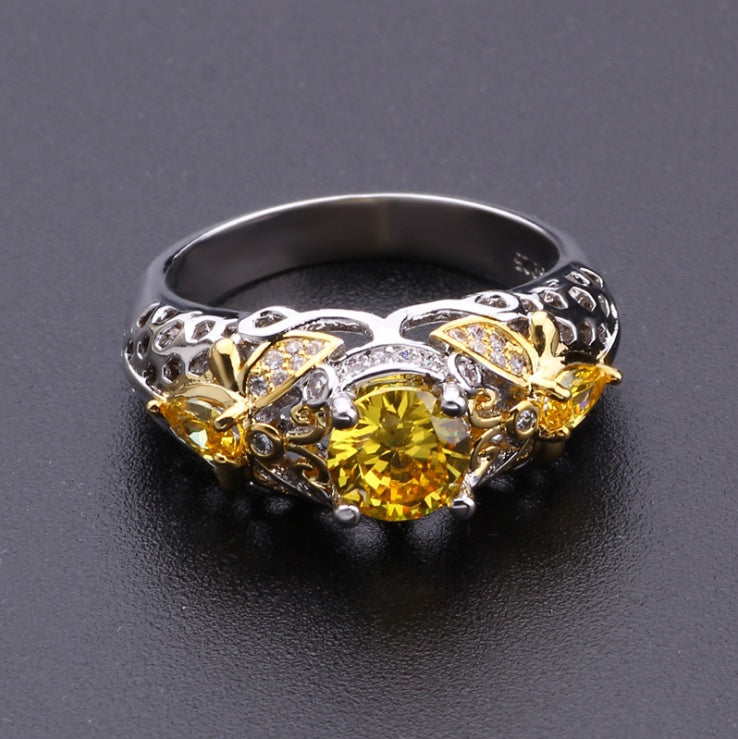 Zircon Yellow Ring