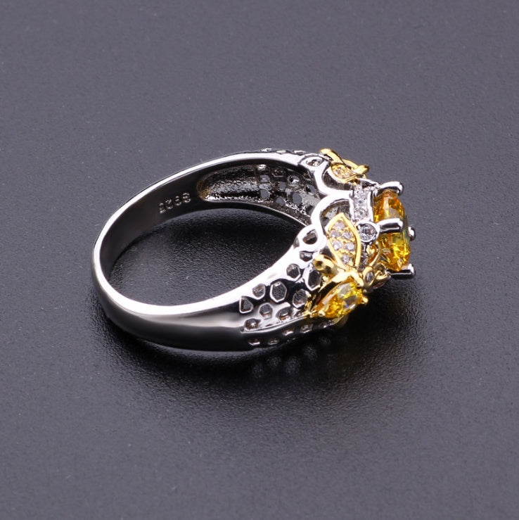 Zircon Yellow Ring