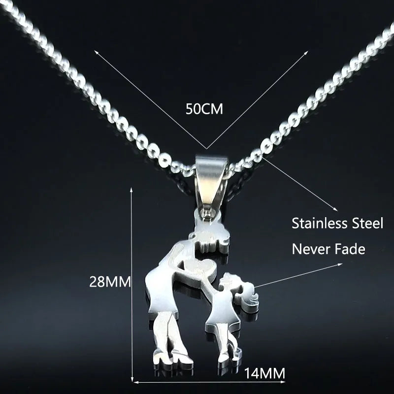Mom Daughter Necklace