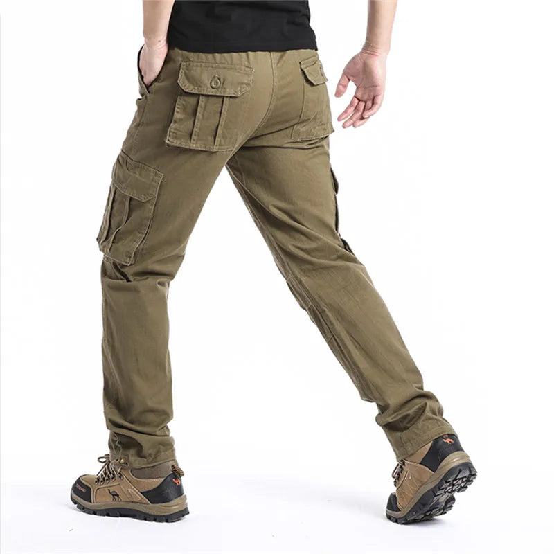 Elastic Waist Men's Outdoor Sports Jogging Tactical Pants