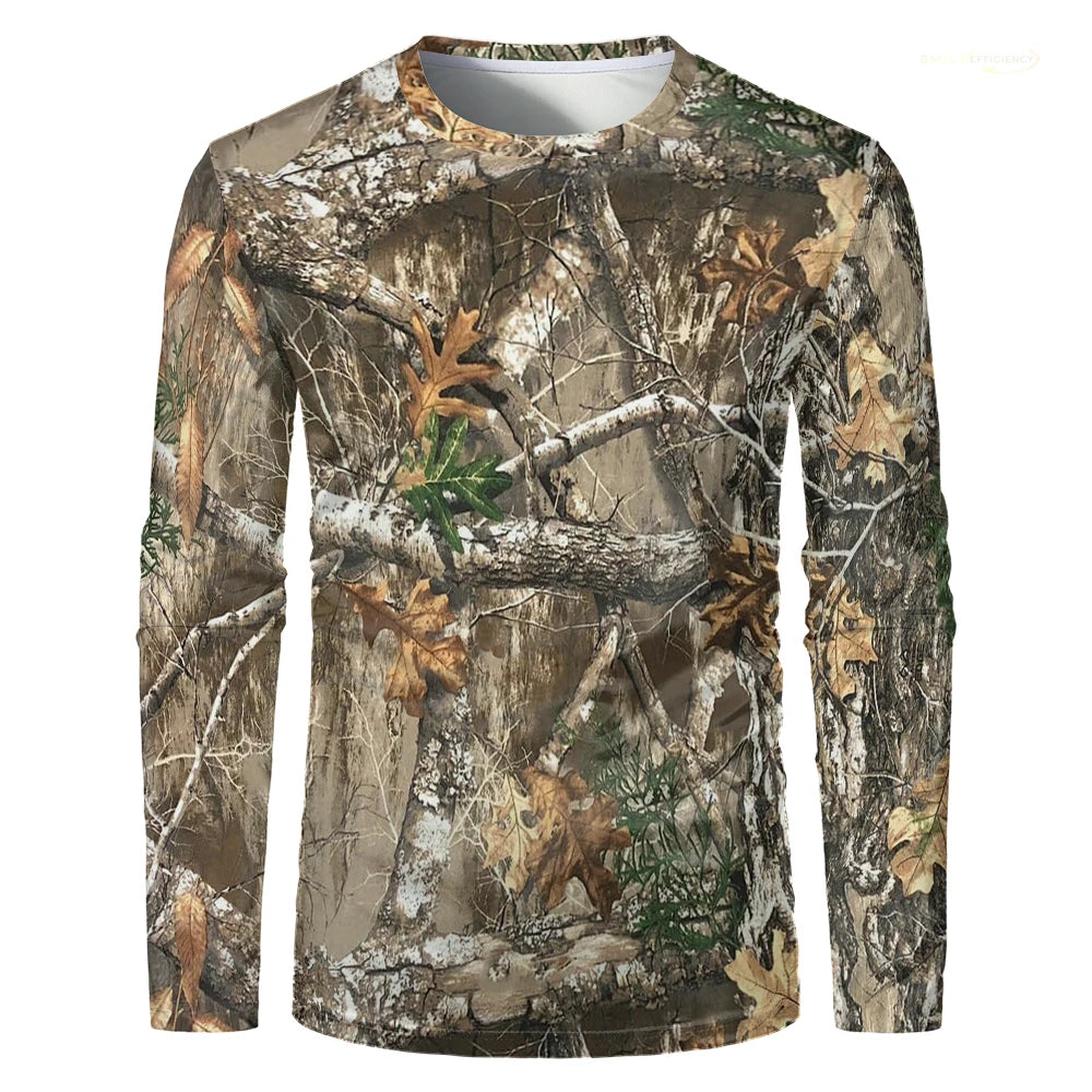Men Camouflage Forest Hunting T-shirt