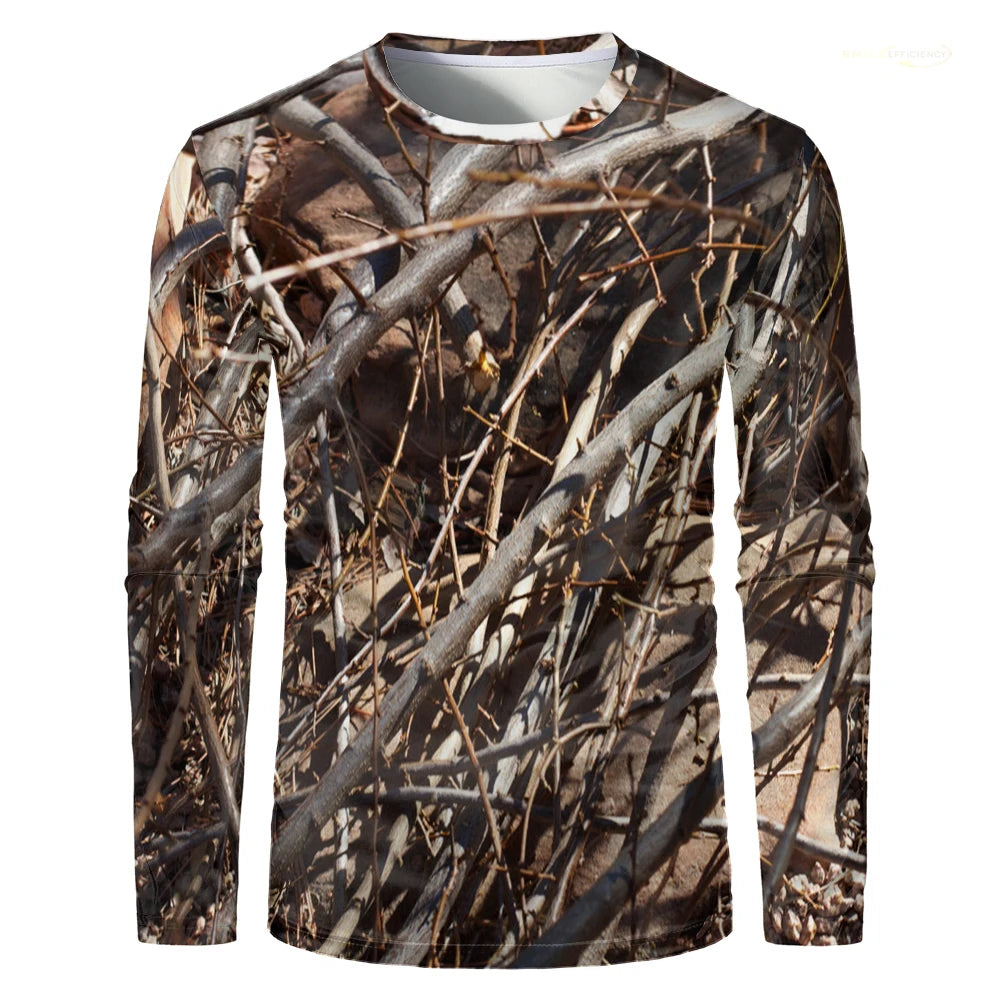 Men Camouflage Forest Hunting T-shirt