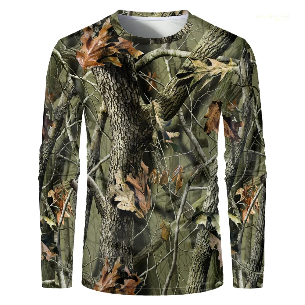 Men Camouflage Forest Hunting T-shirt