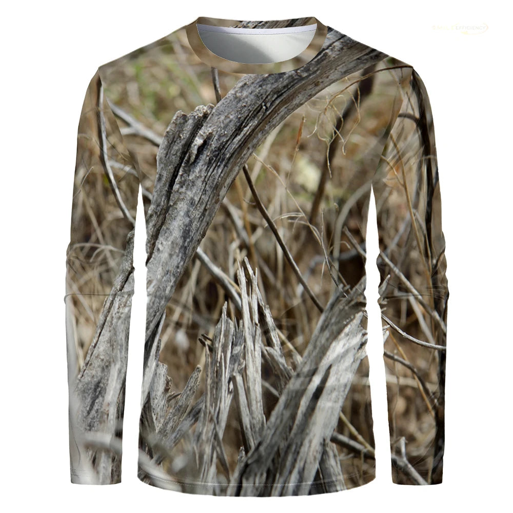 Men Camouflage Forest Hunting T-shirt