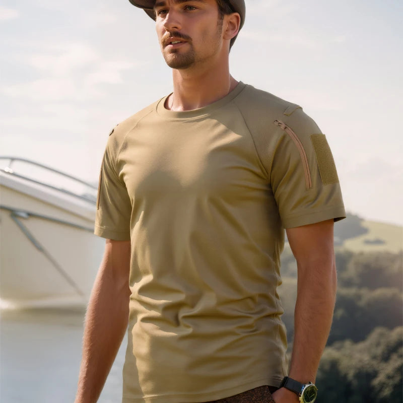 Quick Dry Puller over O-Neck T-Shirt