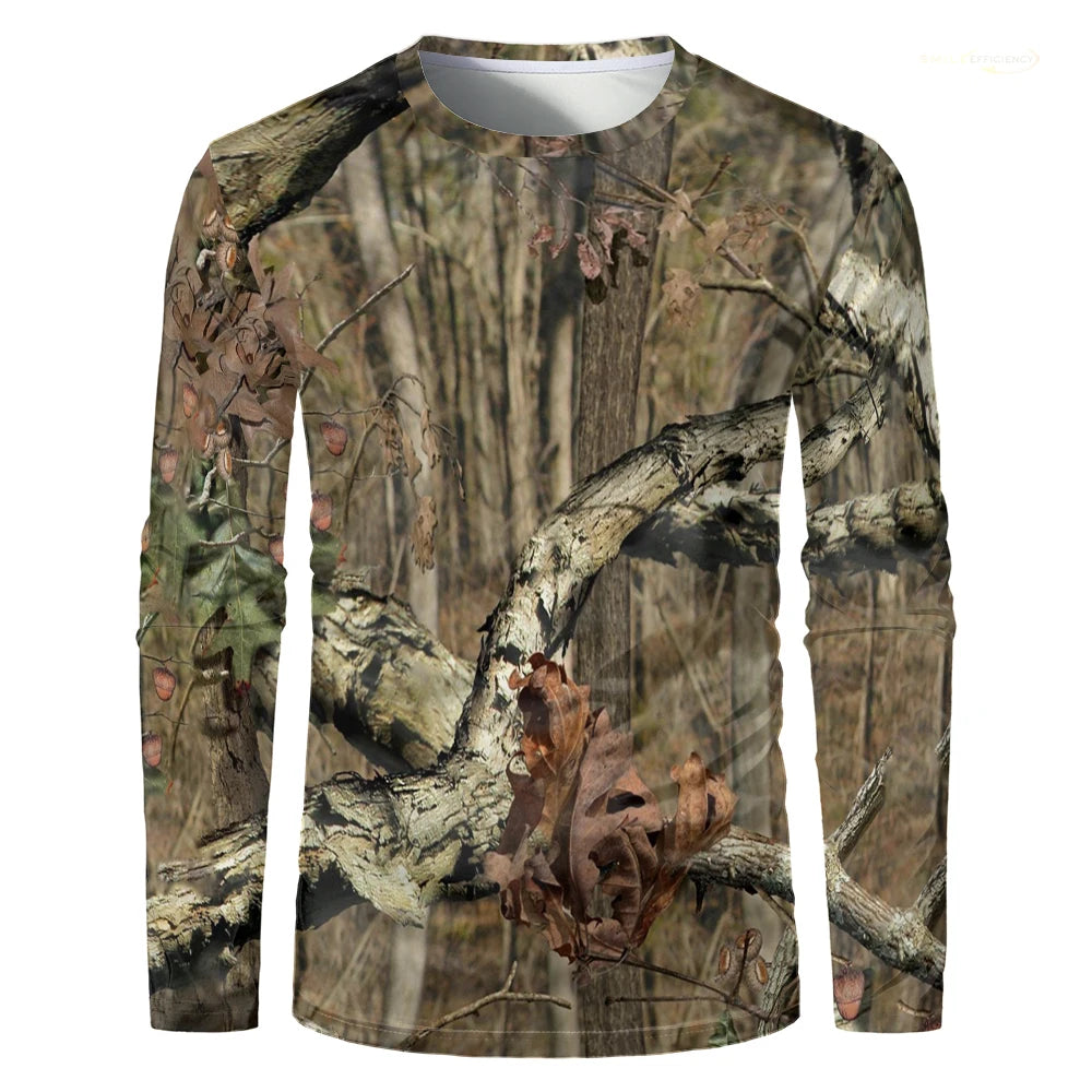 Men Camouflage Forest Hunting T-shirt