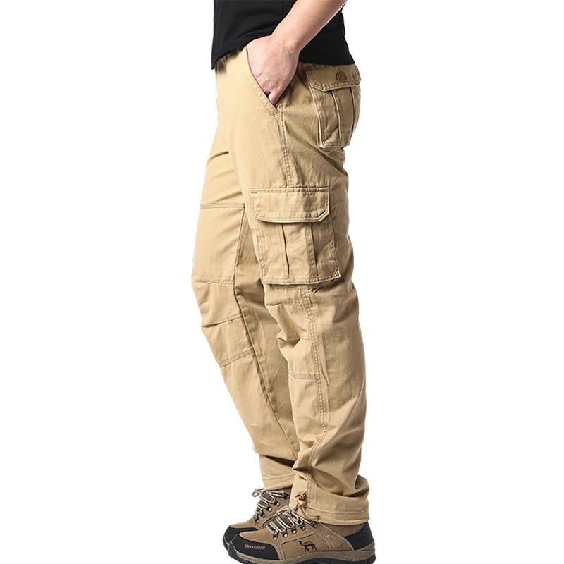 Elastic Waist Men's Outdoor Sports Jogging Tactical Pants