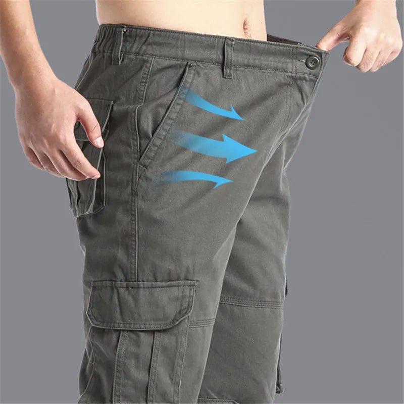 Elastic Waist Men's Outdoor Sports Jogging Tactical Pants
