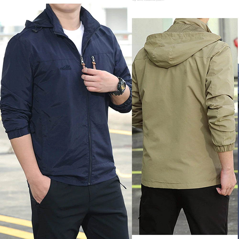 Waterproof Outdoor Hooded Coat Men Tactical Jacket