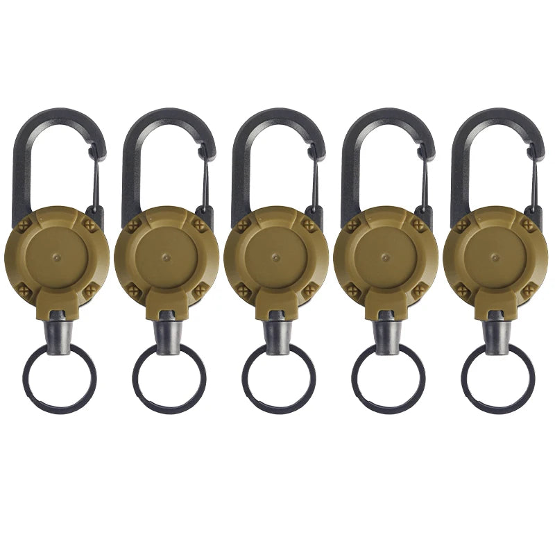 Mountaineering Buckle Outdoor Retractable Key Chain
