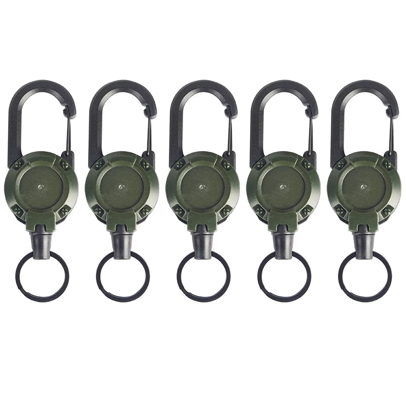 Mountaineering Buckle Outdoor Retractable Key Chain