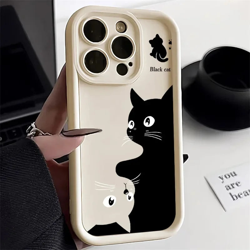 IPhone Cartoon Cat Soft Phone Case