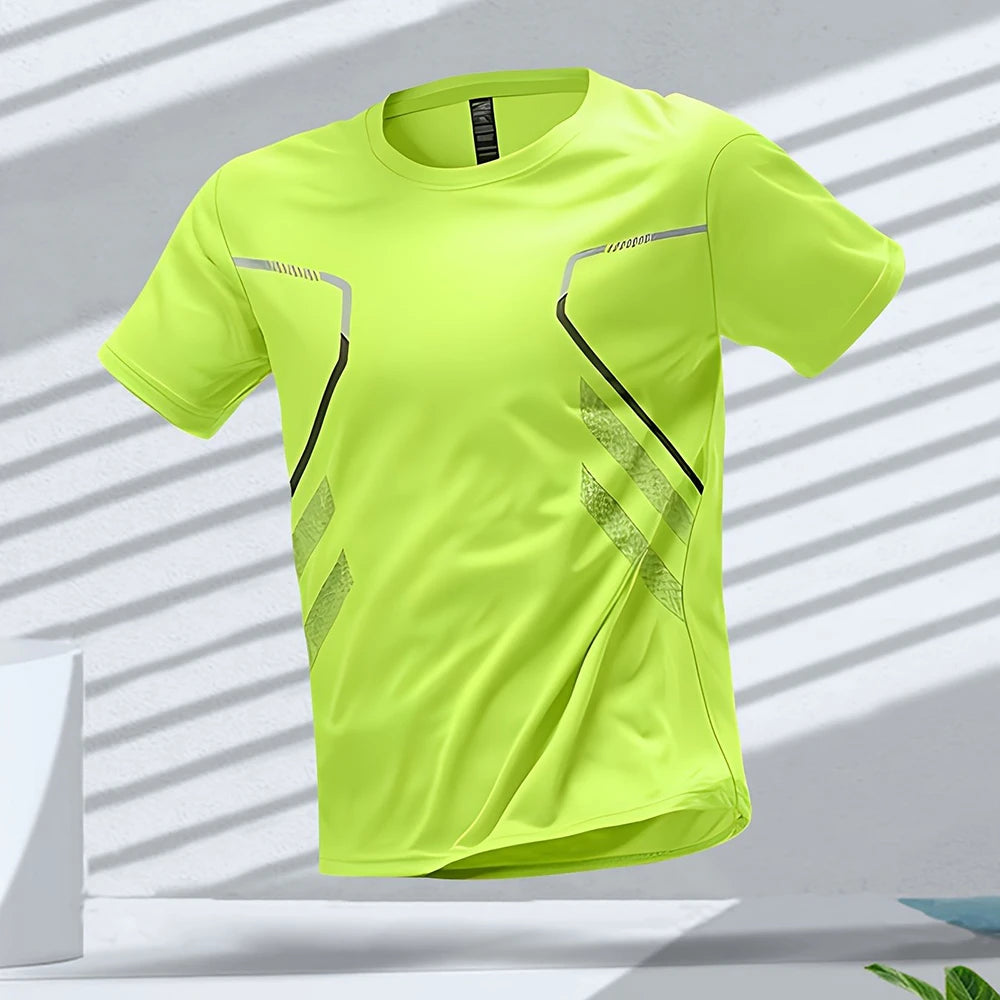 Outdoor Workout Breathable Round Neck T Shirts