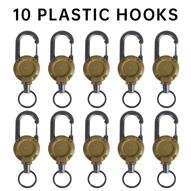 Mountaineering Buckle Outdoor Retractable Key Chain