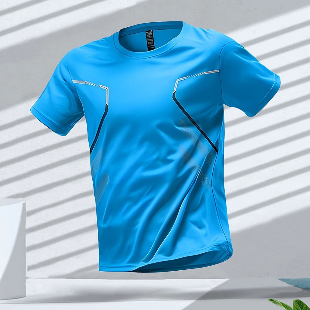 Outdoor Workout Breathable Round Neck T Shirts