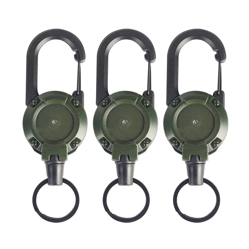 Mountaineering Buckle Outdoor Retractable Key Chain