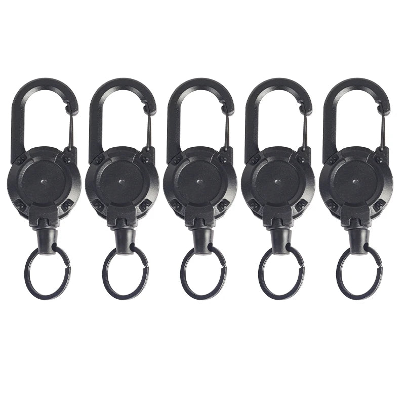Mountaineering Buckle Outdoor Retractable Key Chain