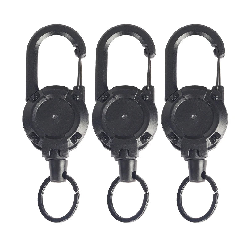 Mountaineering Buckle Outdoor Retractable Key Chain