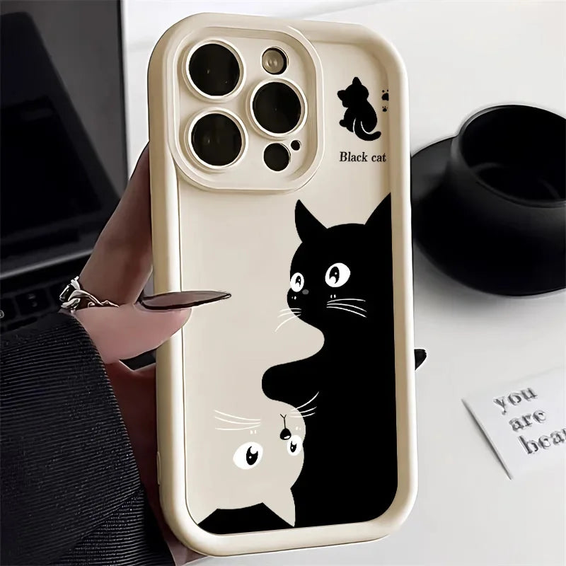IPhone Cartoon Cat Soft Phone Case