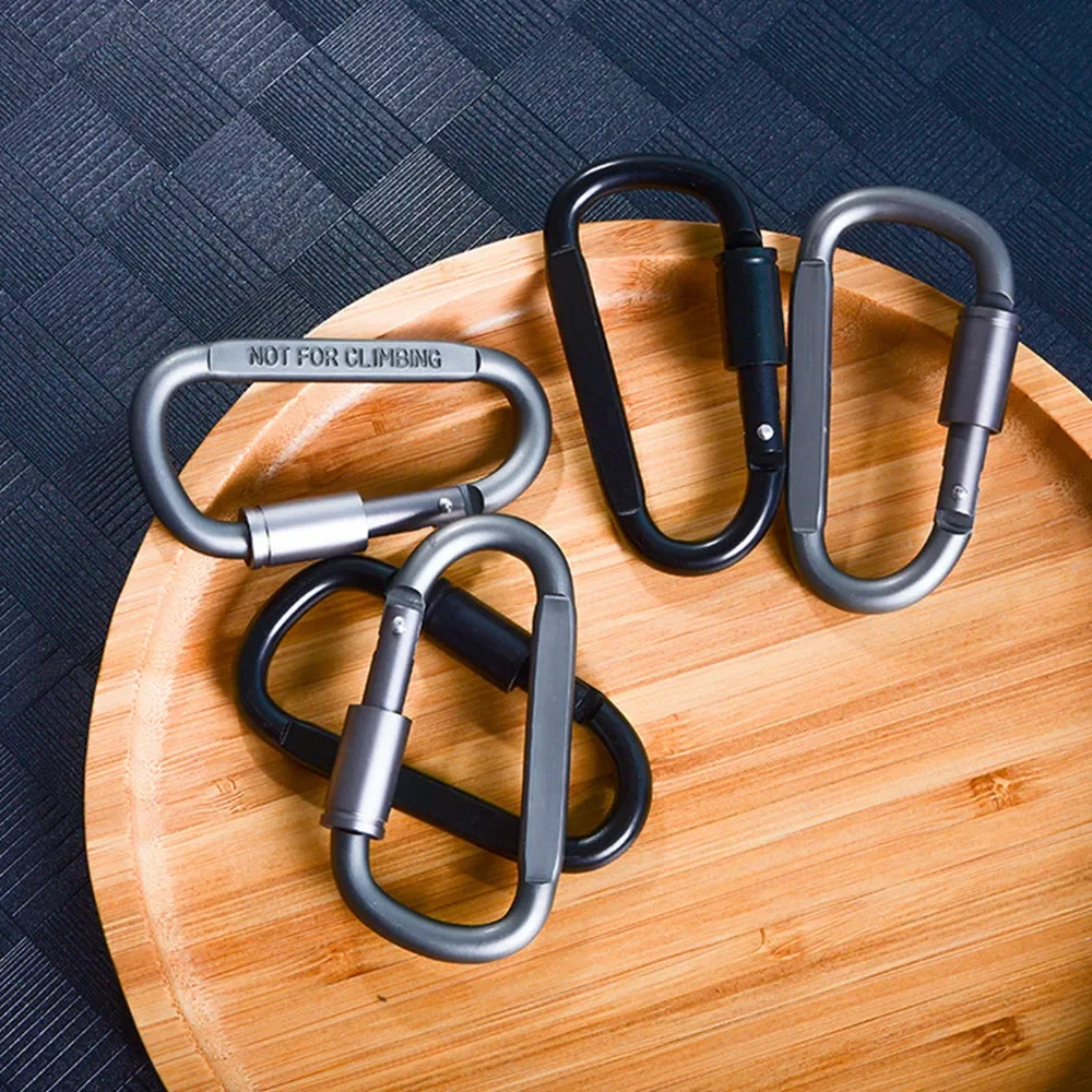 Carabiner Key Camping Survival EDC Outdoor Keychain Clip