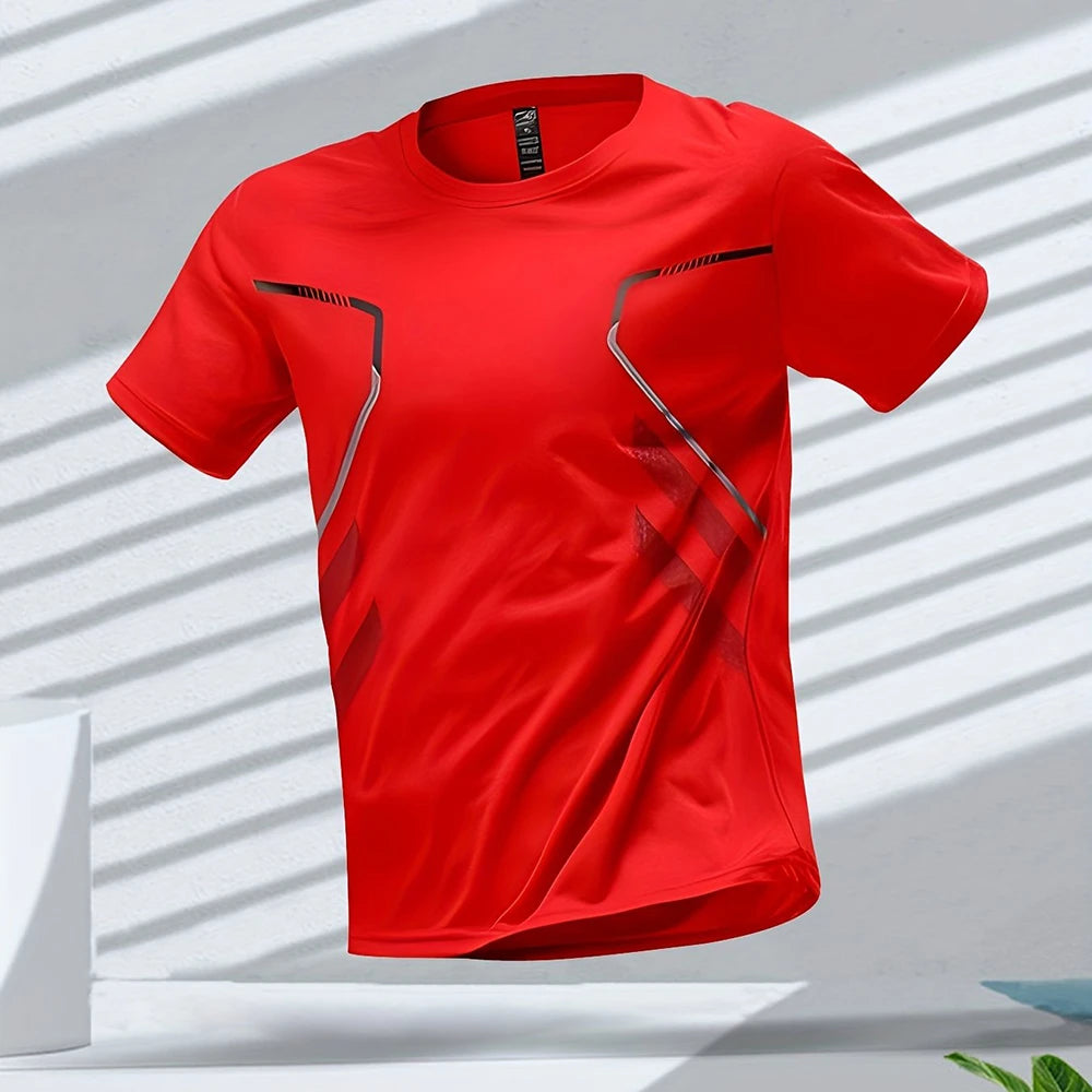 Outdoor Workout Breathable Round Neck T Shirts