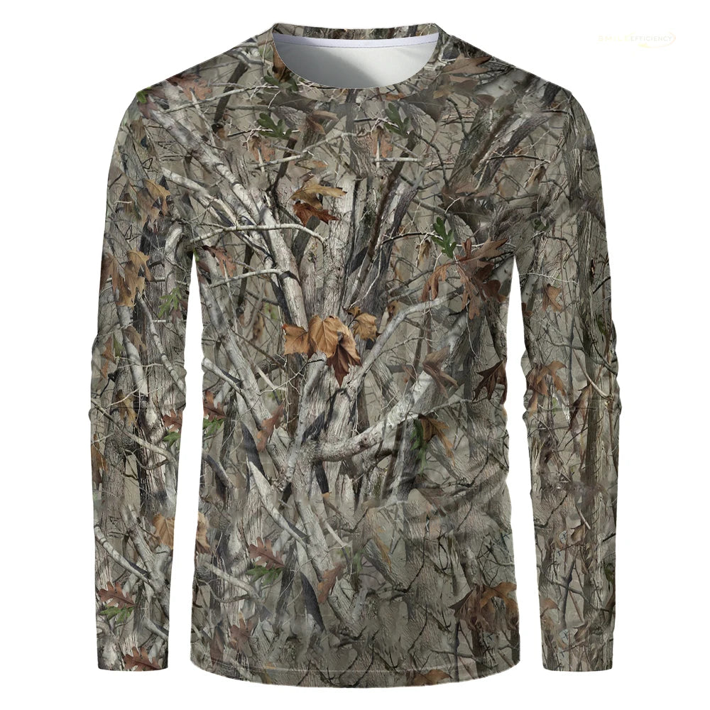Men Camouflage Forest Hunting T-shirt
