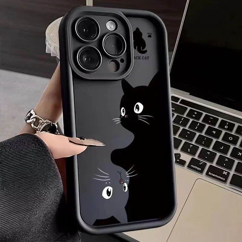 IPhone Cartoon Cat Soft Phone Case