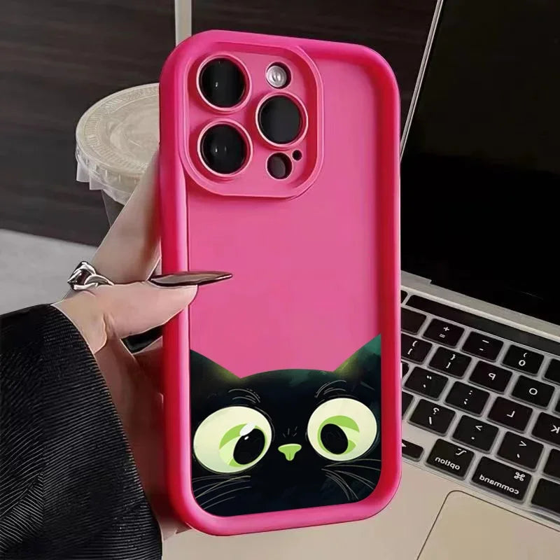IPhone Cartoon Cat Soft Phone Case