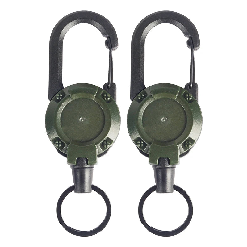 Mountaineering Buckle Outdoor Retractable Key Chain