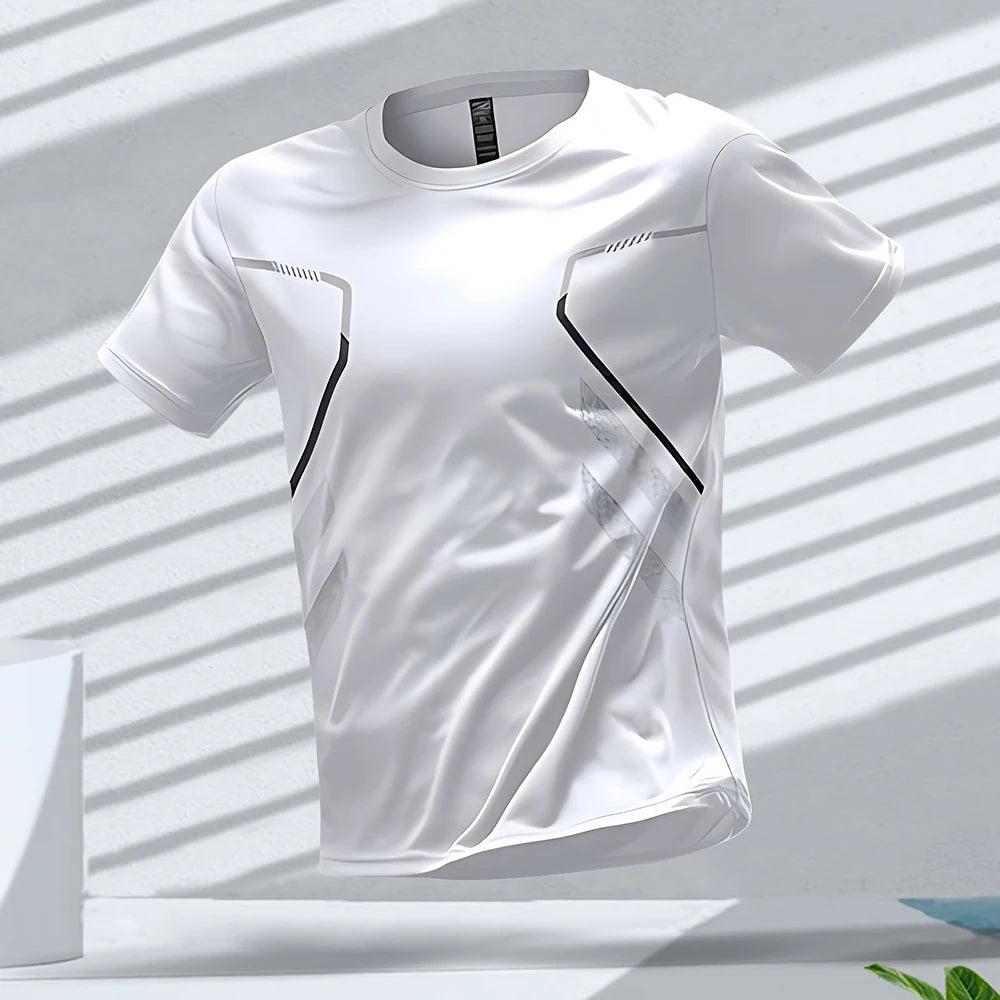Outdoor Workout Breathable Round Neck T Shirts