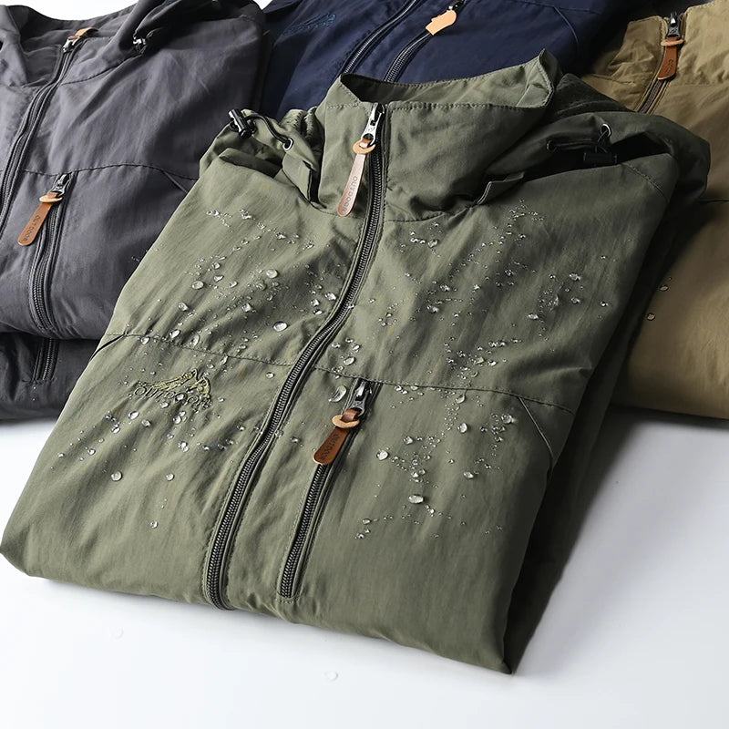Waterproof Outdoor Hooded Coat Men Tactical Jacket