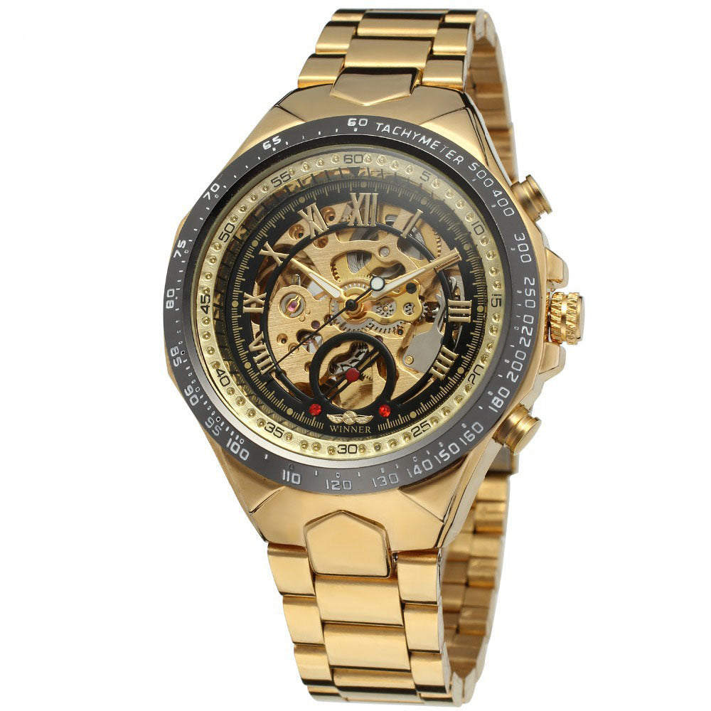 Personalized All-steel Hollow Automatic Mechanical Watch