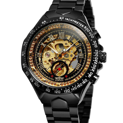 Personalized All-steel Hollow Automatic Mechanical Watch