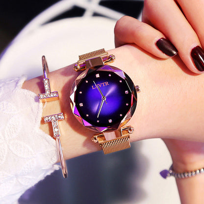 Rose Gold Diamond Ladies Starry Sky Magnet