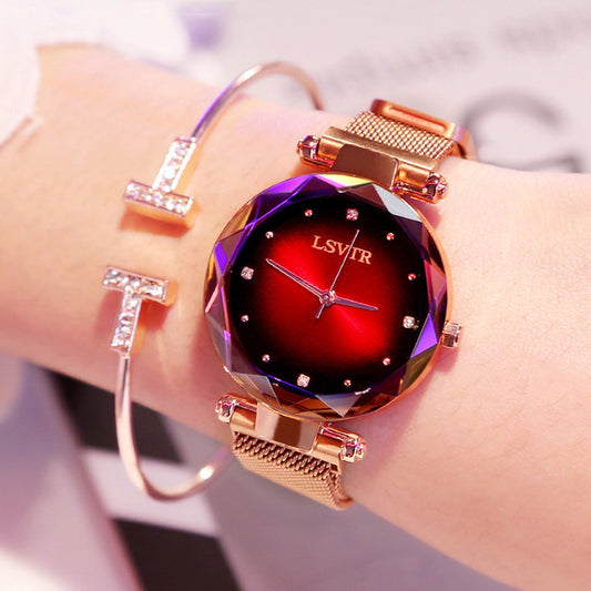 Rose Gold Diamond Ladies Starry Sky Magnet