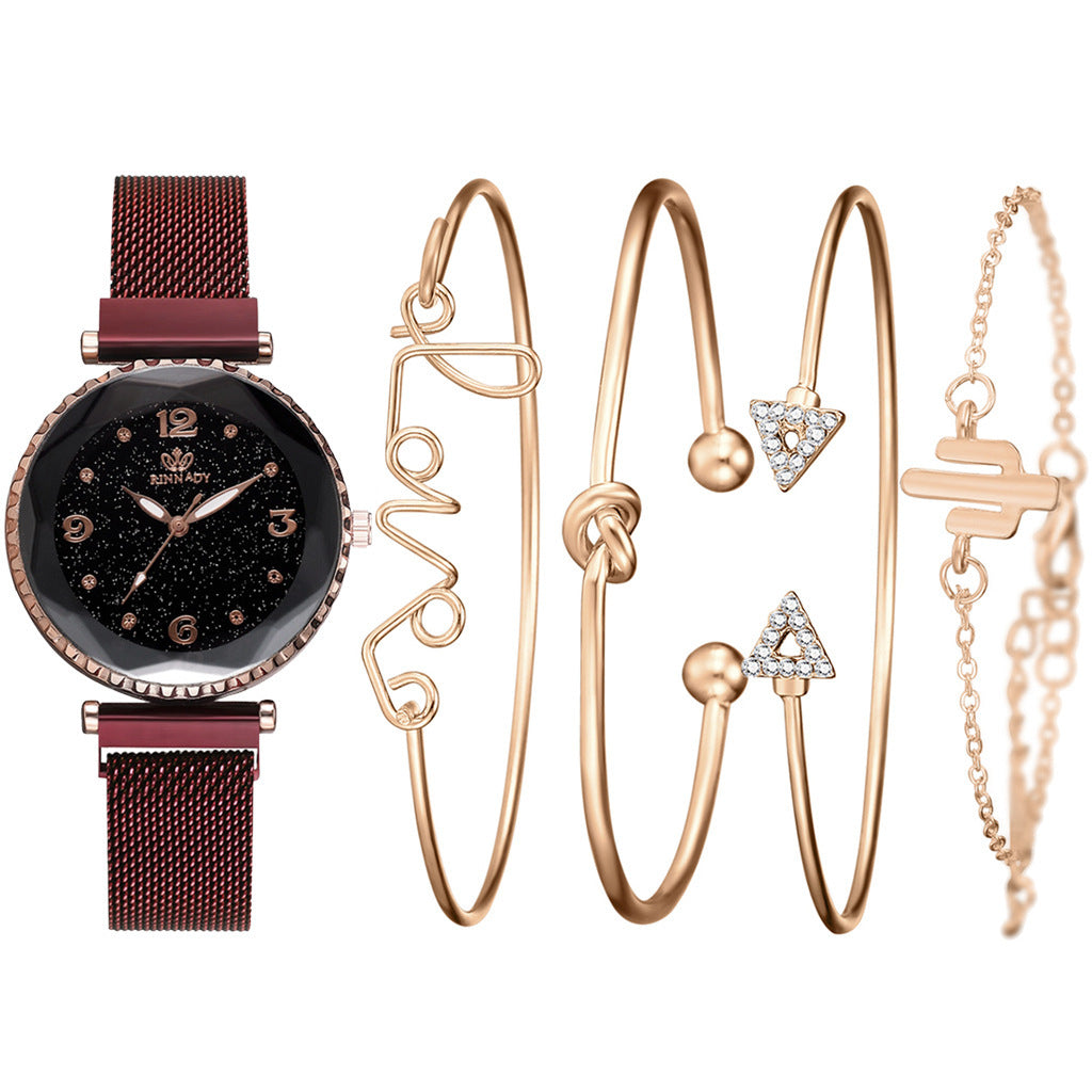Starry Sky Magnet Buckle Fashion Bracelet Watch