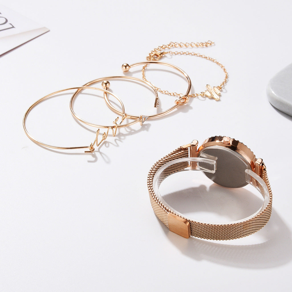 Starry Sky Magnet Buckle Fashion Bracelet Watch