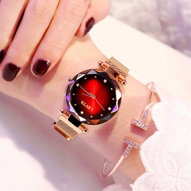 Rose Gold Diamond Ladies Starry Sky Magnet