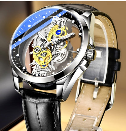 Automatic Quartz Skeleton Watch