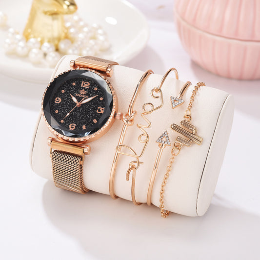 Starry Sky Magnet Buckle Fashion Bracelet Watch