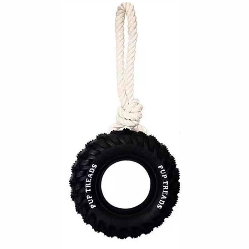 Durable Dog Toy Rubber Wheel
