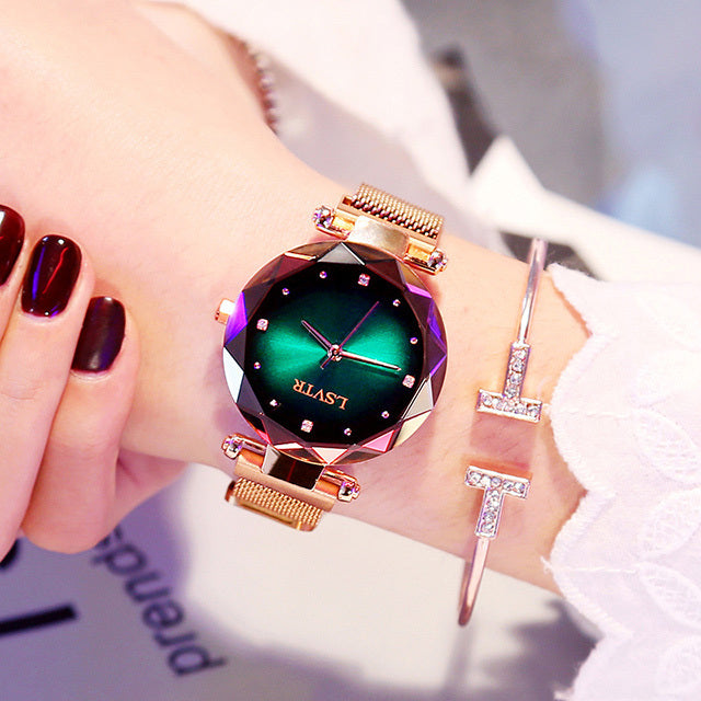 Rose Gold Diamond Ladies Starry Sky Magnet