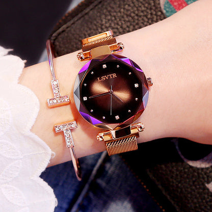 Rose Gold Diamond Ladies Starry Sky Magnet
