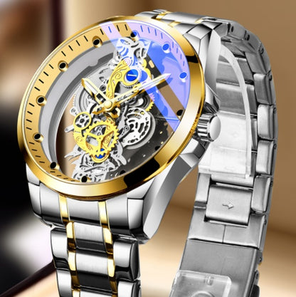 Automatic Quartz Skeleton Watch