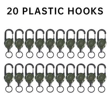 Mountaineering Buckle Outdoor Retractable Key Chain