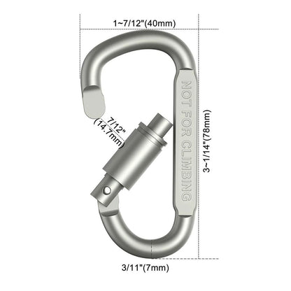 Carabiner Key Camping Survival EDC Outdoor Keychain Clip