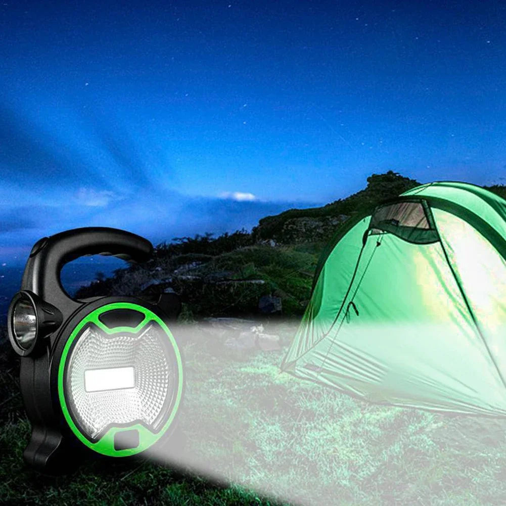 LED Powered Handheld Lantern COB Super Bright Flashlight Outdoor