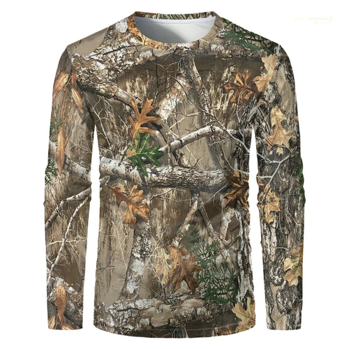 Men Camouflage Forest Hunting T-shirt